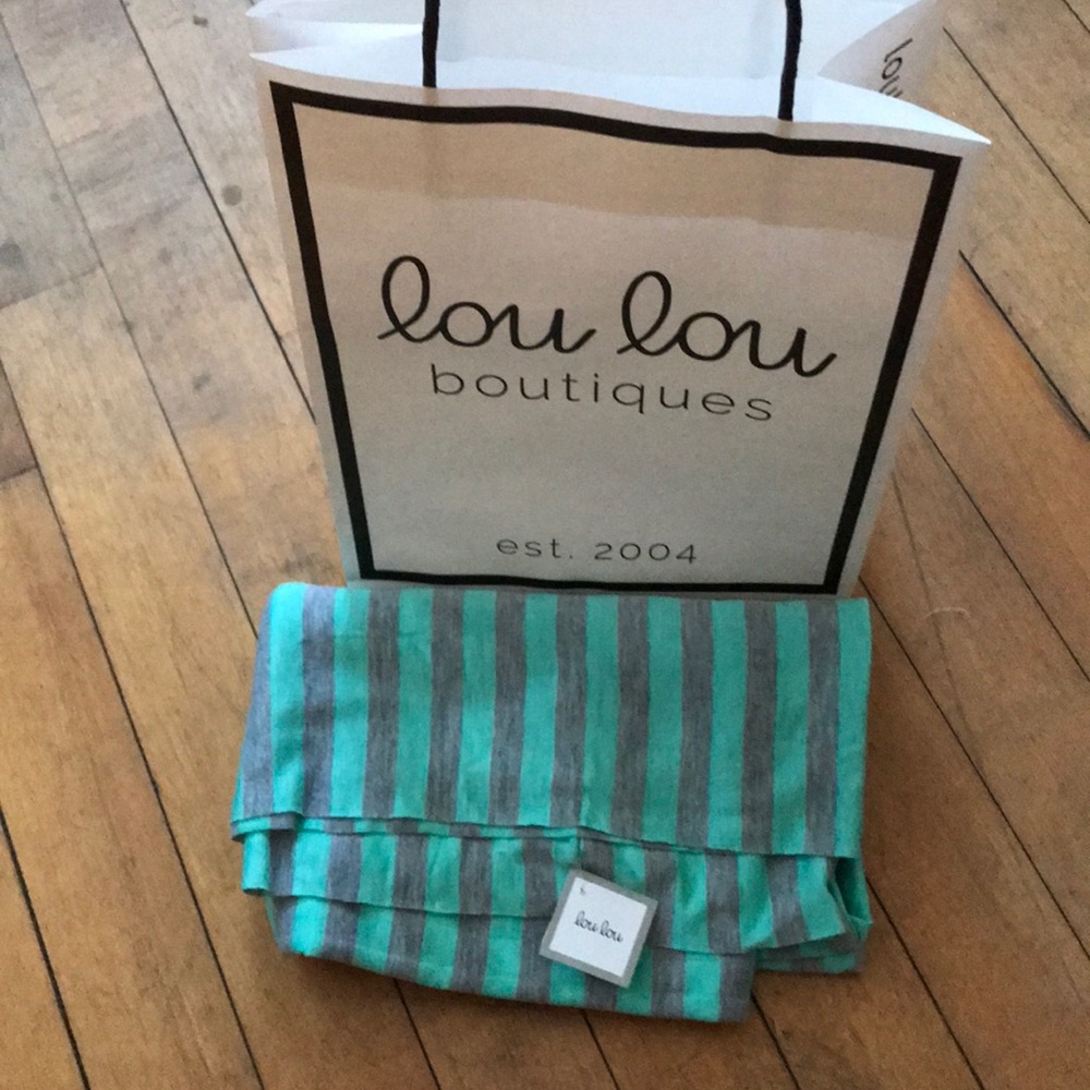 Lou Lou infinity striped scarf